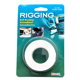 Life Safe Tape Rigging Tape, Self Bonding | White 1in x 15ft