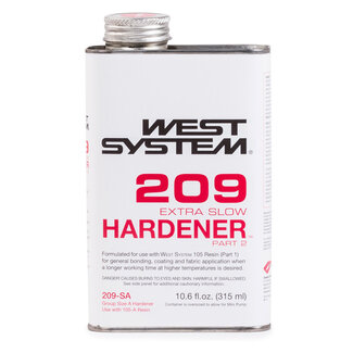 West Systems Epoxy West System Hardener 209 SA-Size Extra Slow 315ml