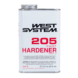 West Systems Epoxy West System Hardener 205 B-Size Fast Cure .86 Qt