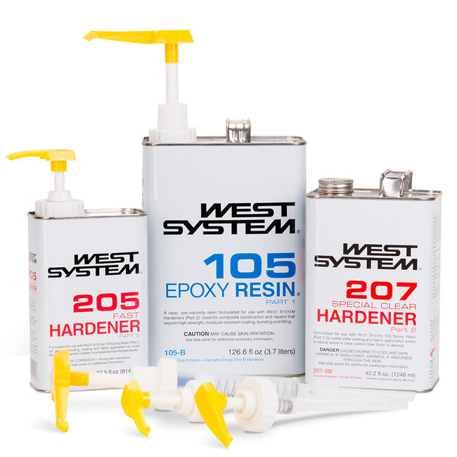 West Systems Epoxy West System Mini Pump Set A B or C Size Containers