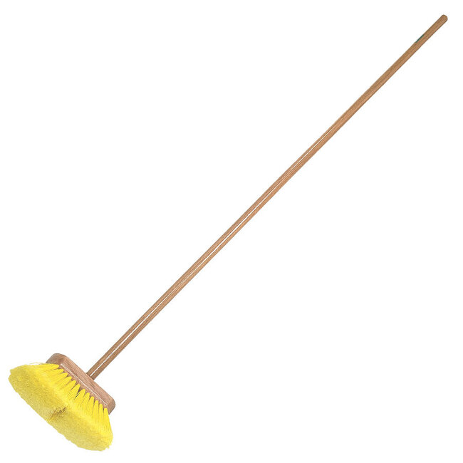 Deck Brush / Scrubber with Wooden Handle