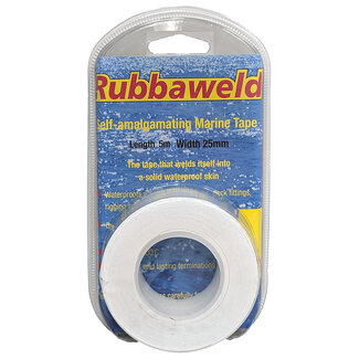 CC Marine Systems RubbaWeld Self-Amalgamating Tape 1in x 15ft | 25mm x 5m White