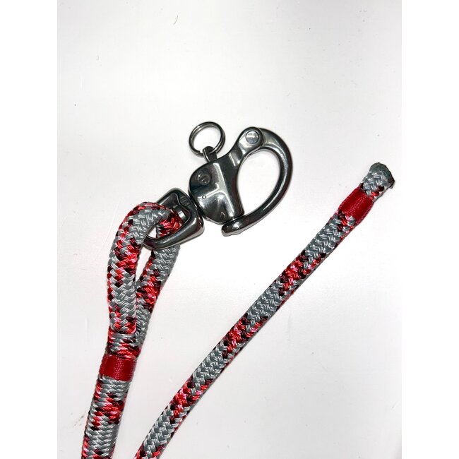 Fogh Marine Premade Halyard MLX3 8mm x 70' w snap shackle RED