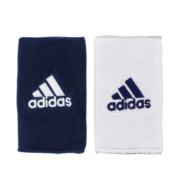 ADIDAS DOUBLE WIDE INTERVAL REVERSIBLE WRISTBAND NAVY/WHITE