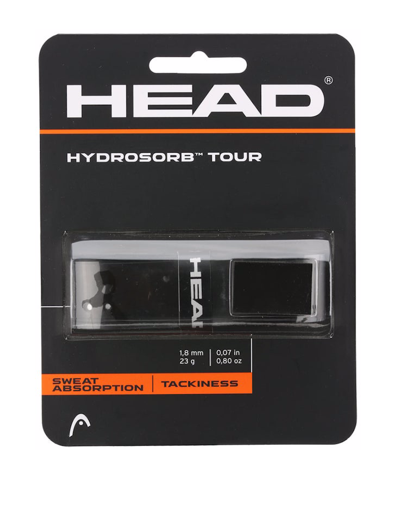 HYDROSORB TOUR REPLACEMENT GRIP BLACK - Queen City Tennis Shop