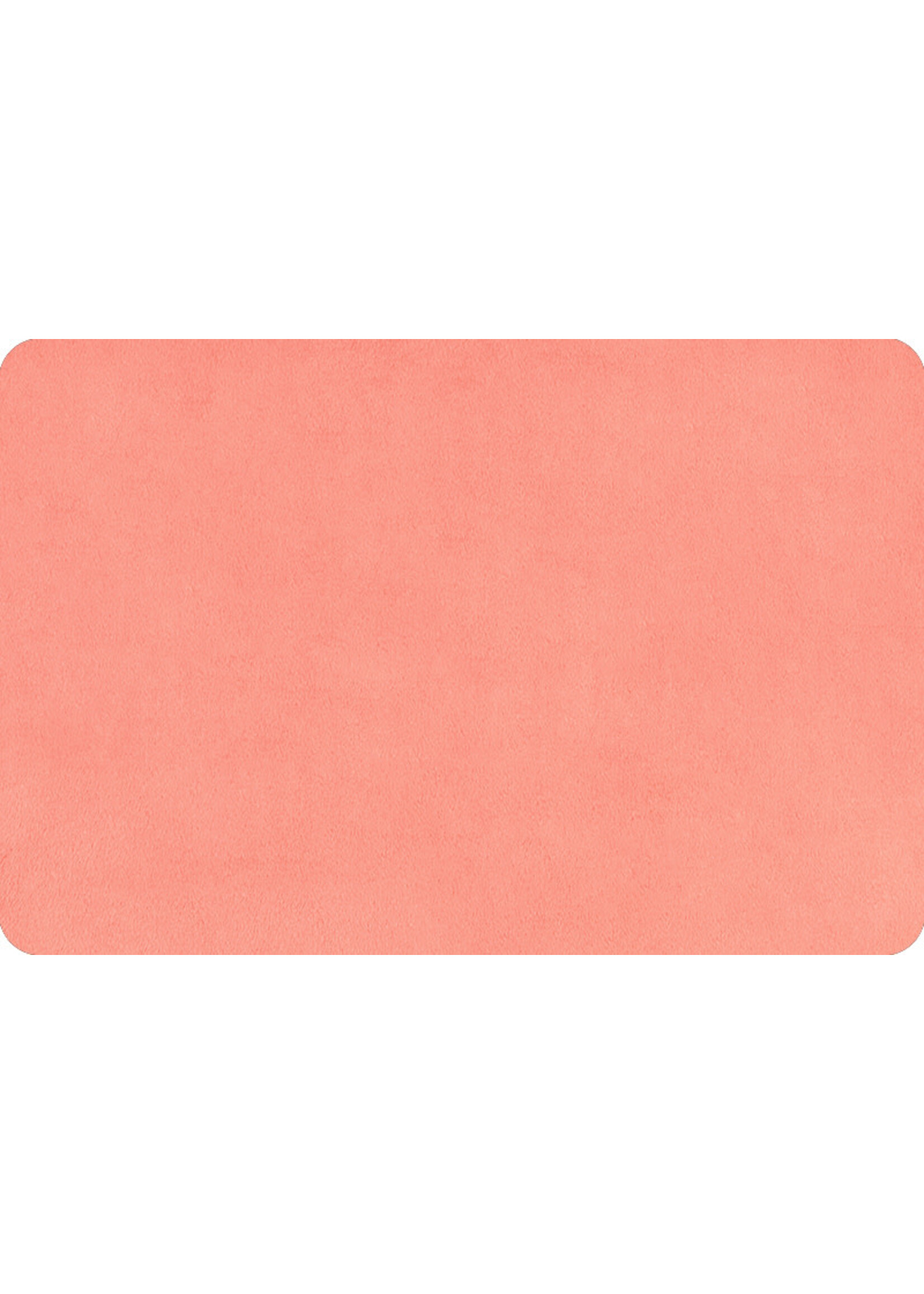 Shannon Fabrics Minky, Extra Wide Solid Cuddle3, 90" Coral, (by the inch)