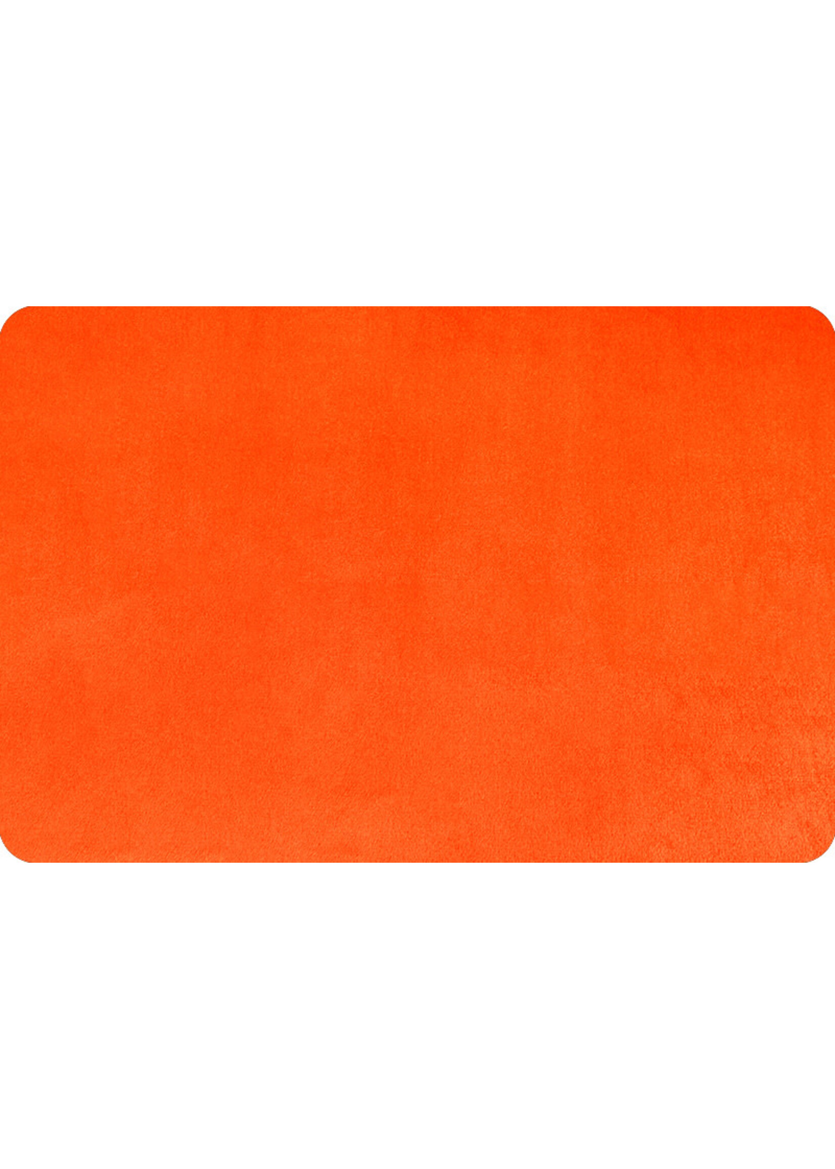 Shannon Fabrics Minky, Extra Wide Solid Cuddle3, 90" Mandarin, (by the inch)