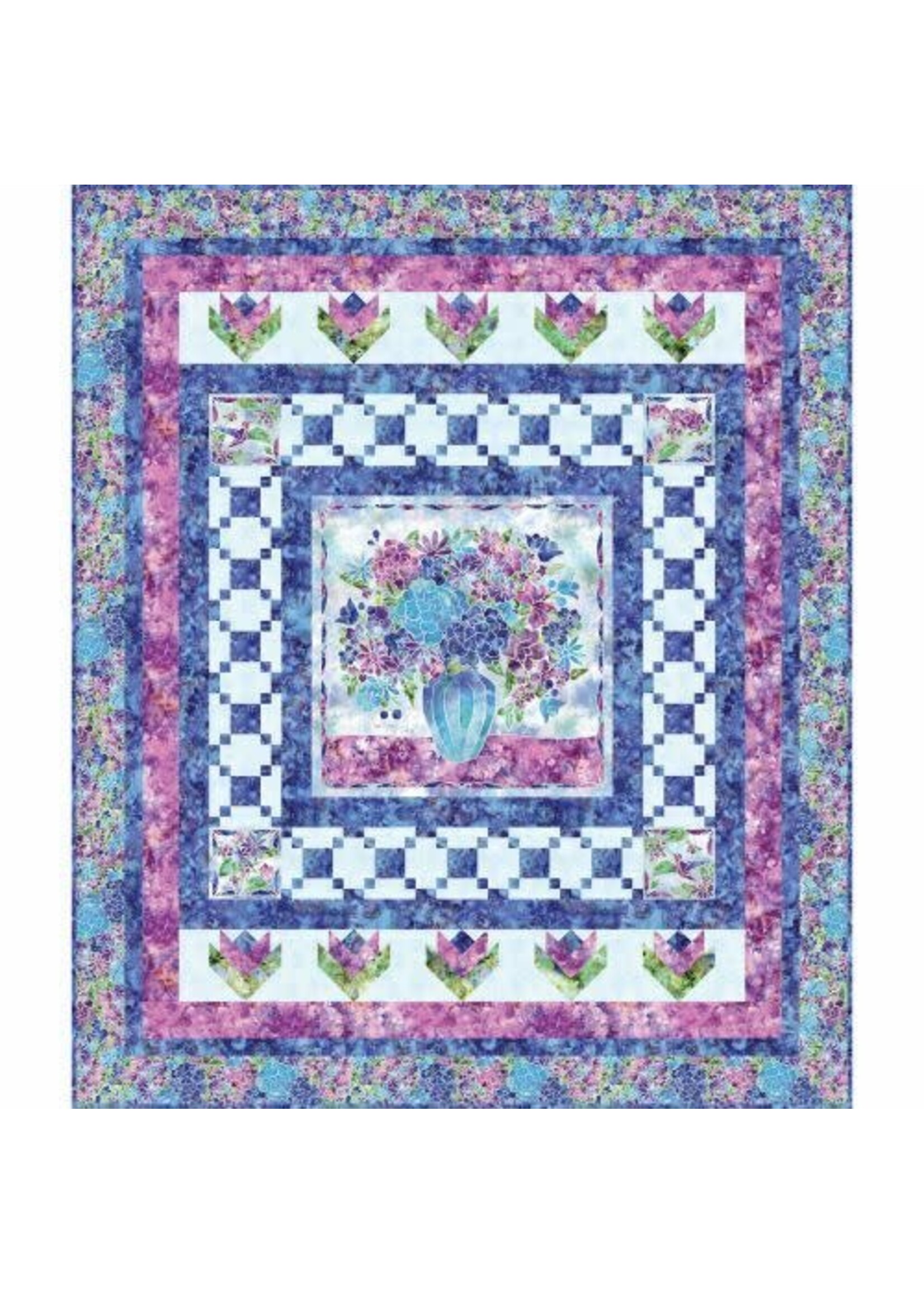 Spring into Color Quilt Kit by Maywood Studios