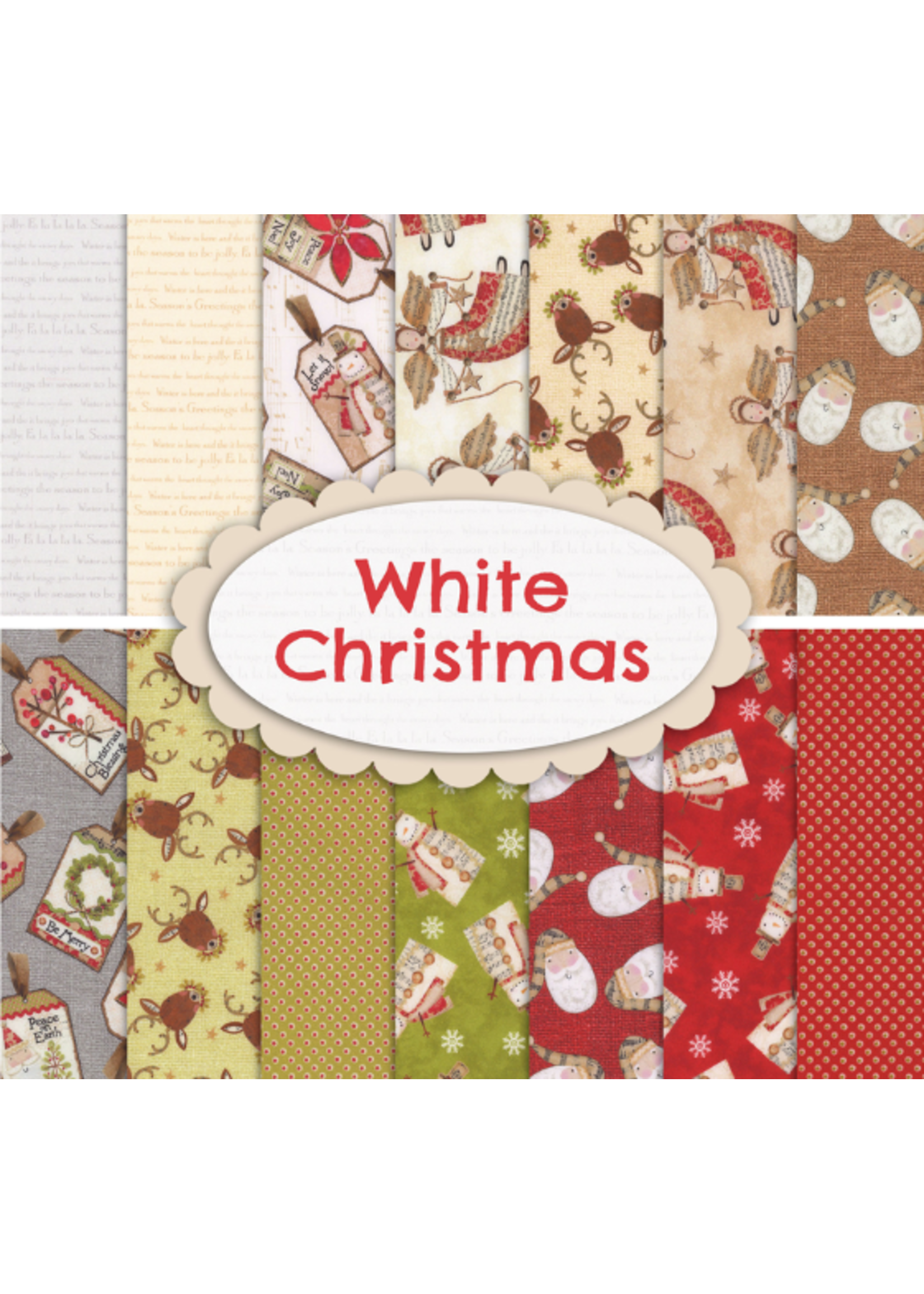 Benertex White Christmas Fat Quarter Bundle