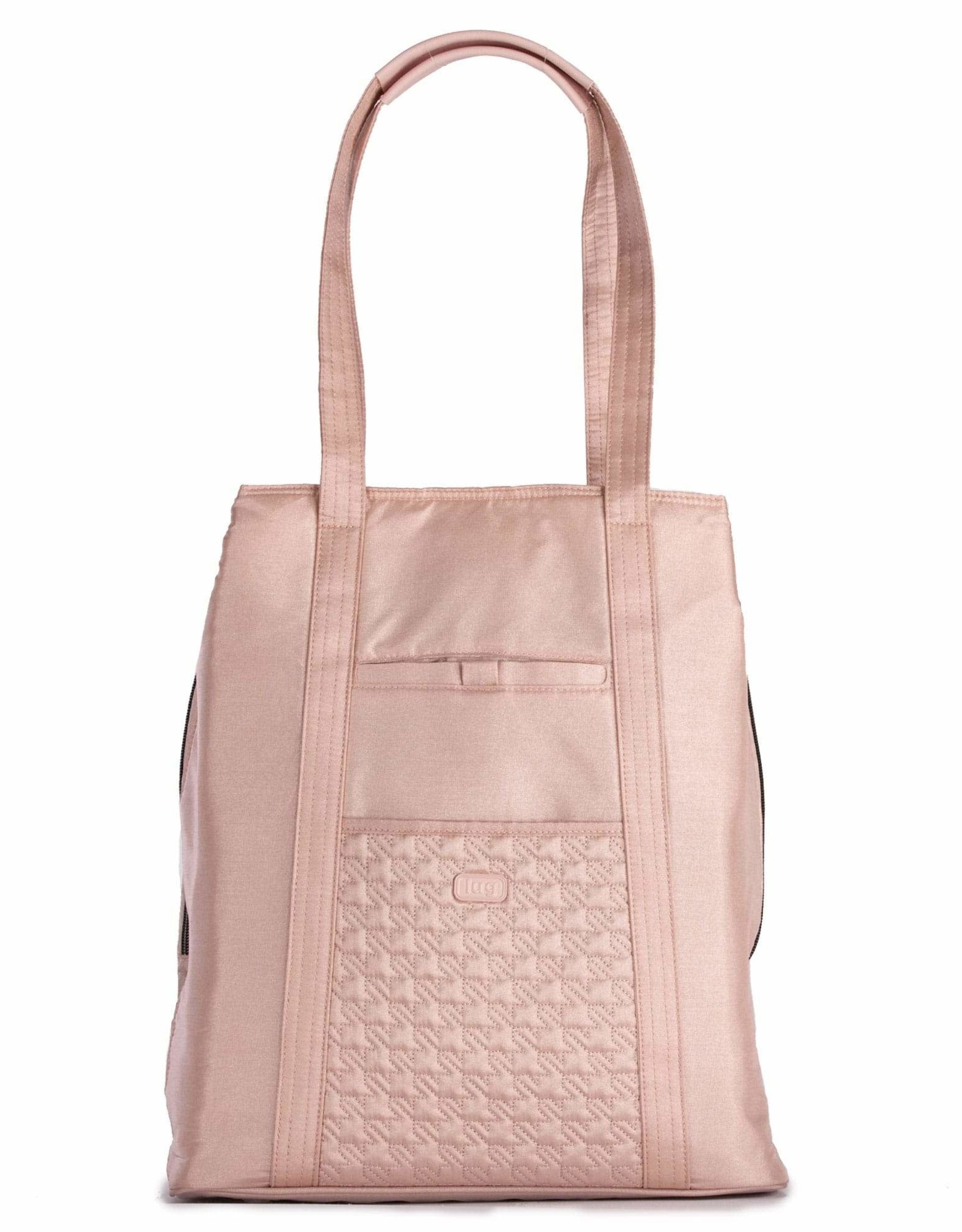 rose gold shimmer bag