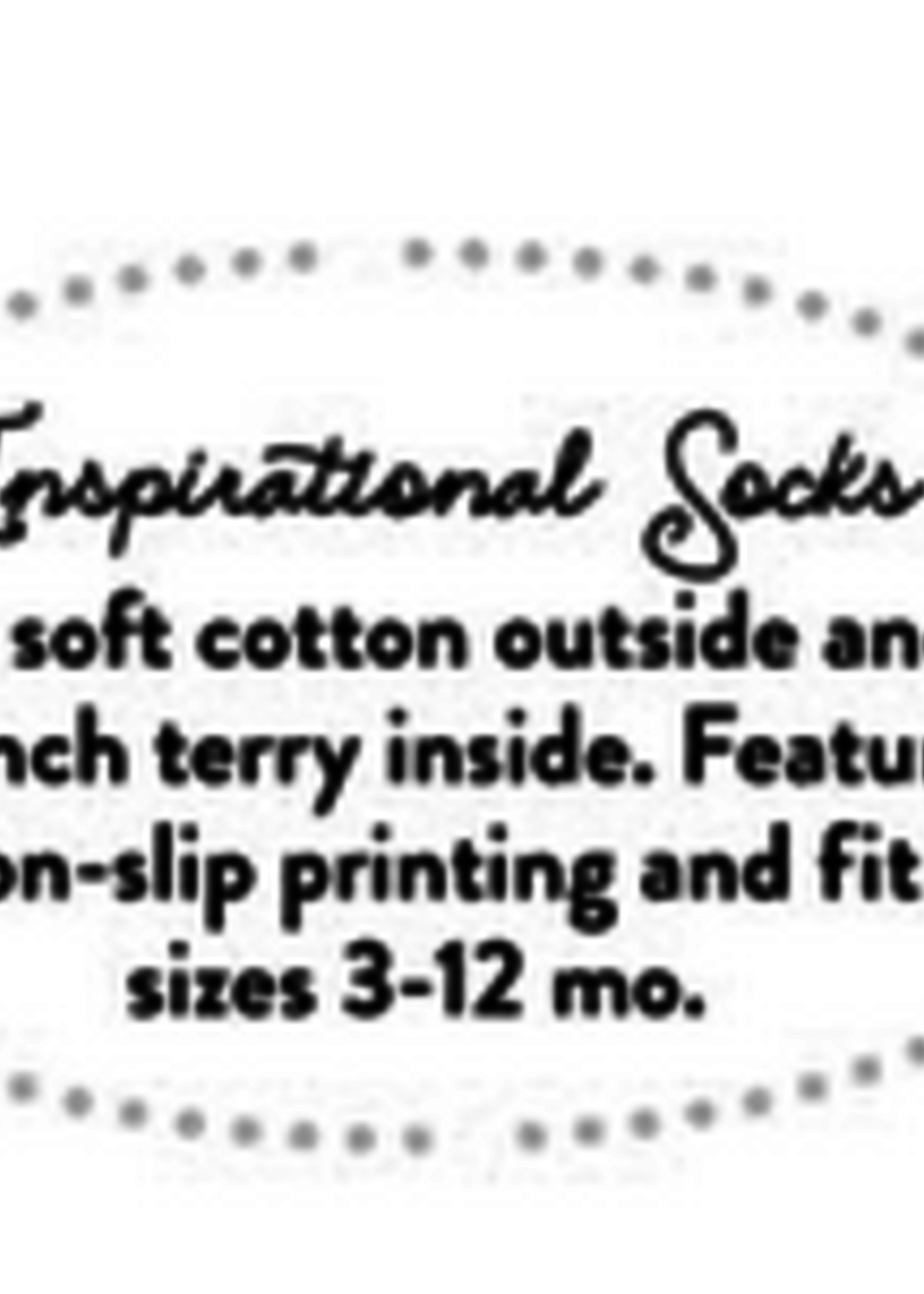 Creative Brands Cotton Baby Socks Non Slip 3- 12 month