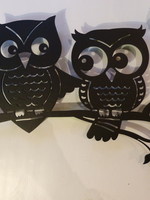 Murals In Metal Owls On Branch