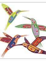 Indigenous Collection Four Hummingbirds Coaster (4)