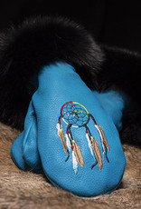 Hides in Hand Deer Fur Mitt w/ Embroidery