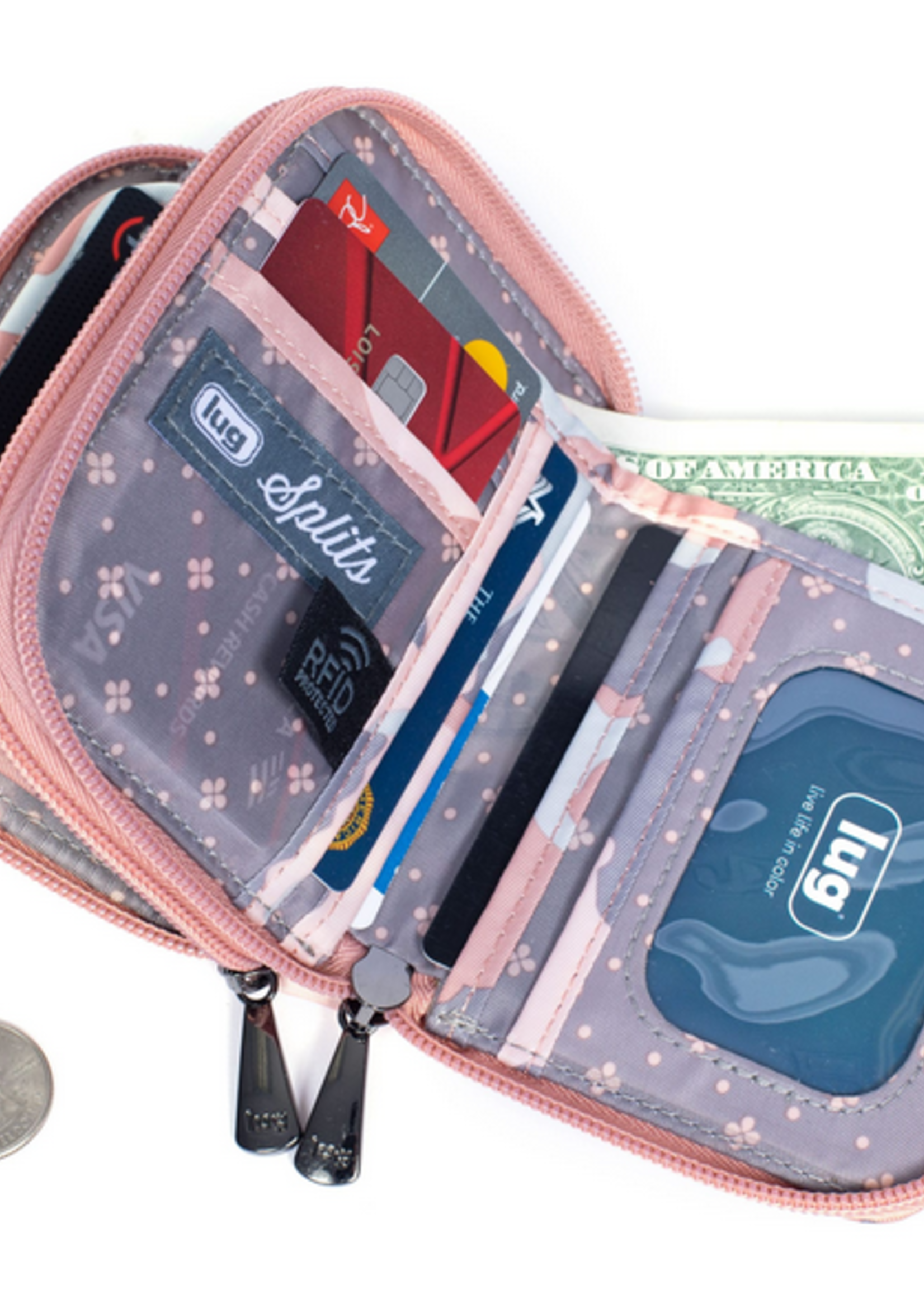 Lug Splits Compact RFID Wallet