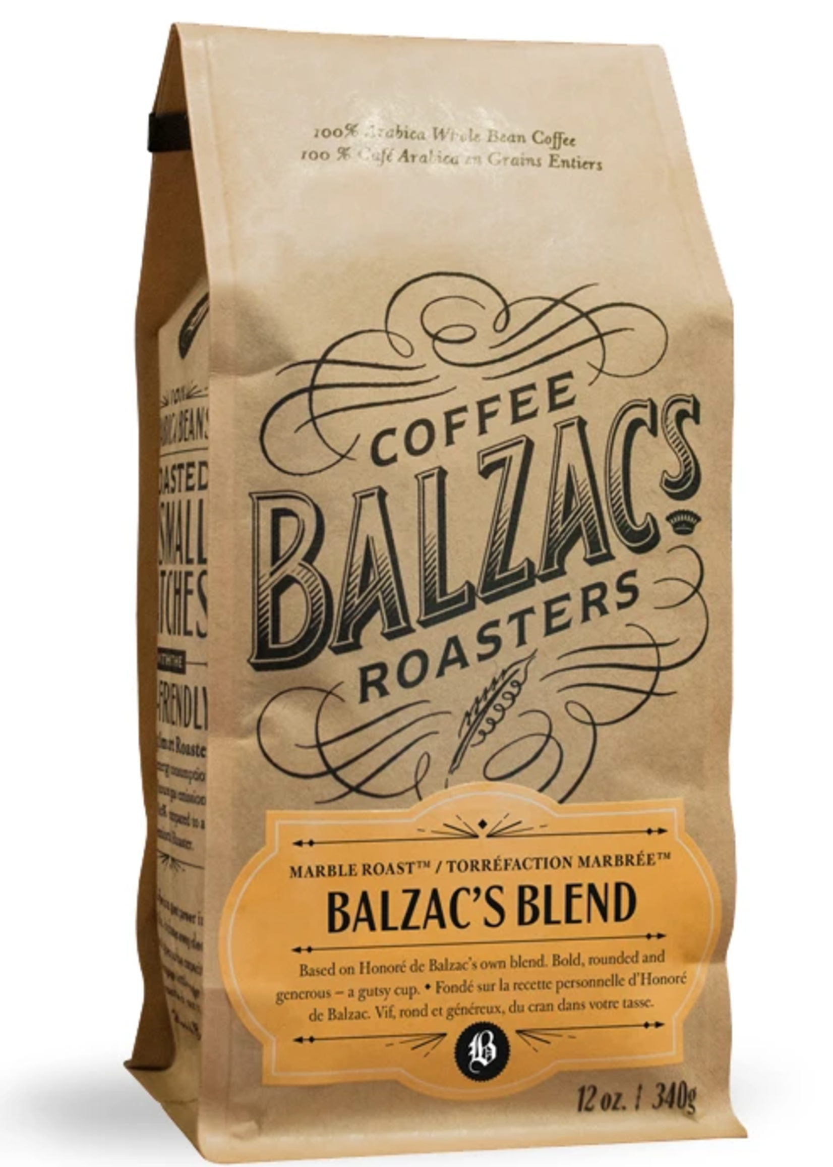 Balzac's Coffee Balzac's Blend Whole Bean Coffee 12oz