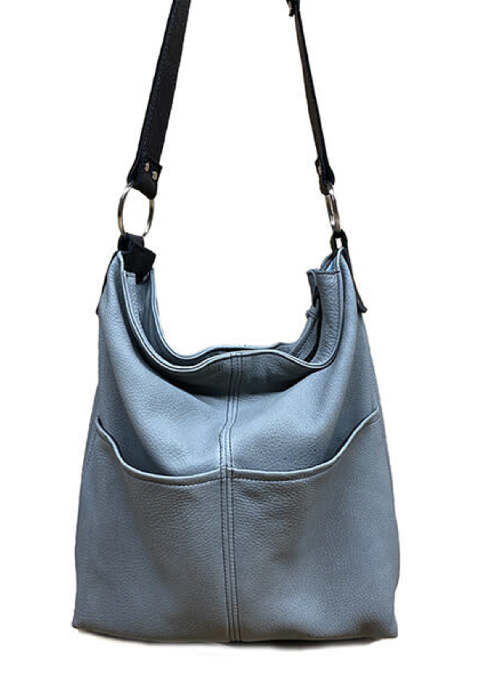 Hides in Hand Bucket Bag Purse with Pocket
