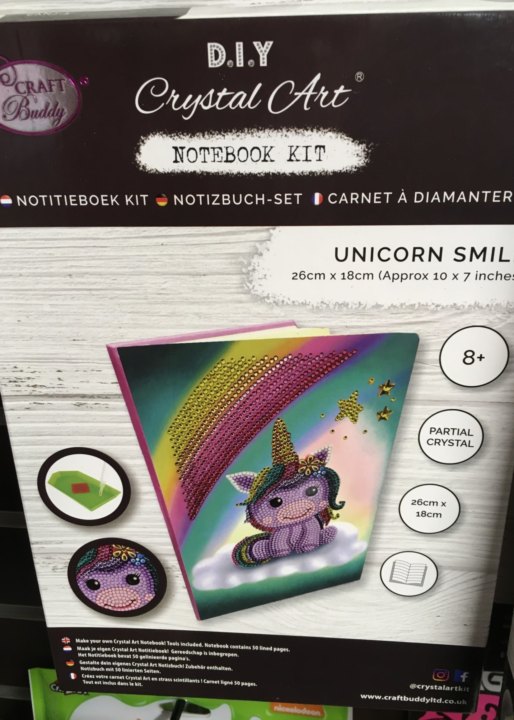 Crystal Art Crystal Art Notebook, Unicorn Smile