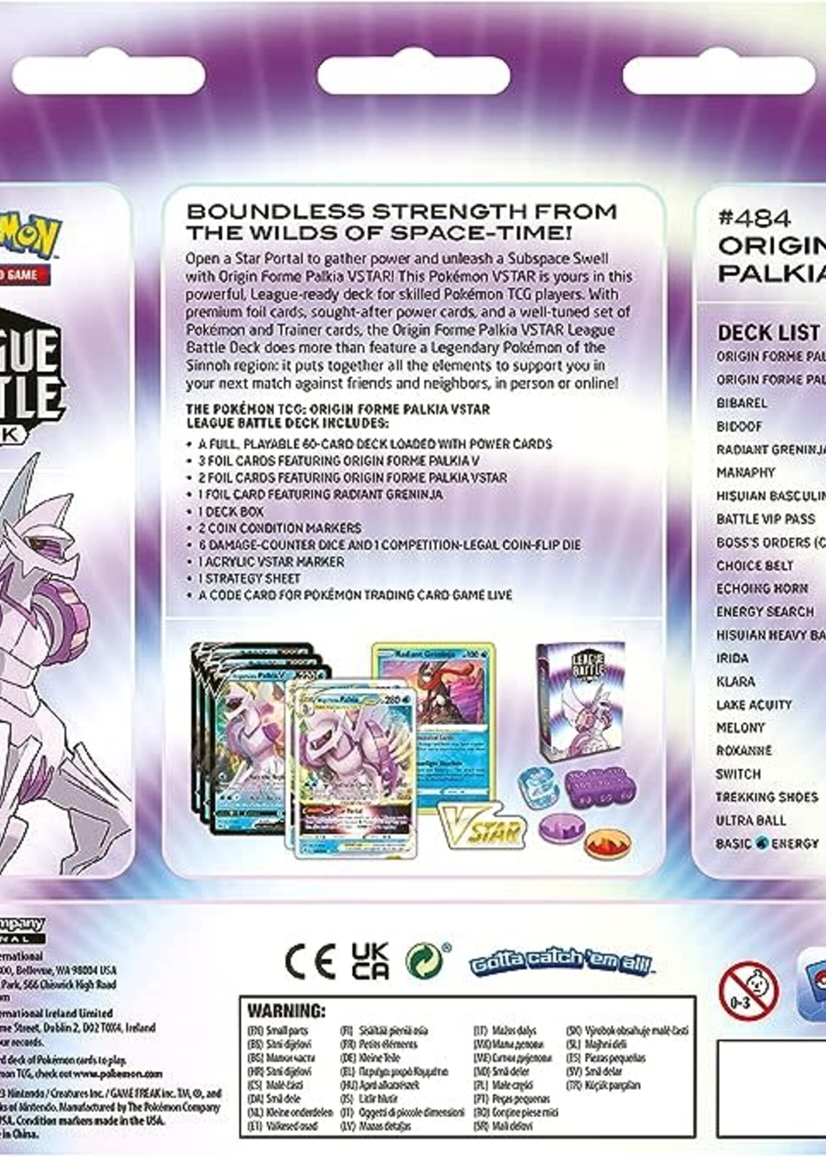 Pokemon League Battle Deck Palkia V Star