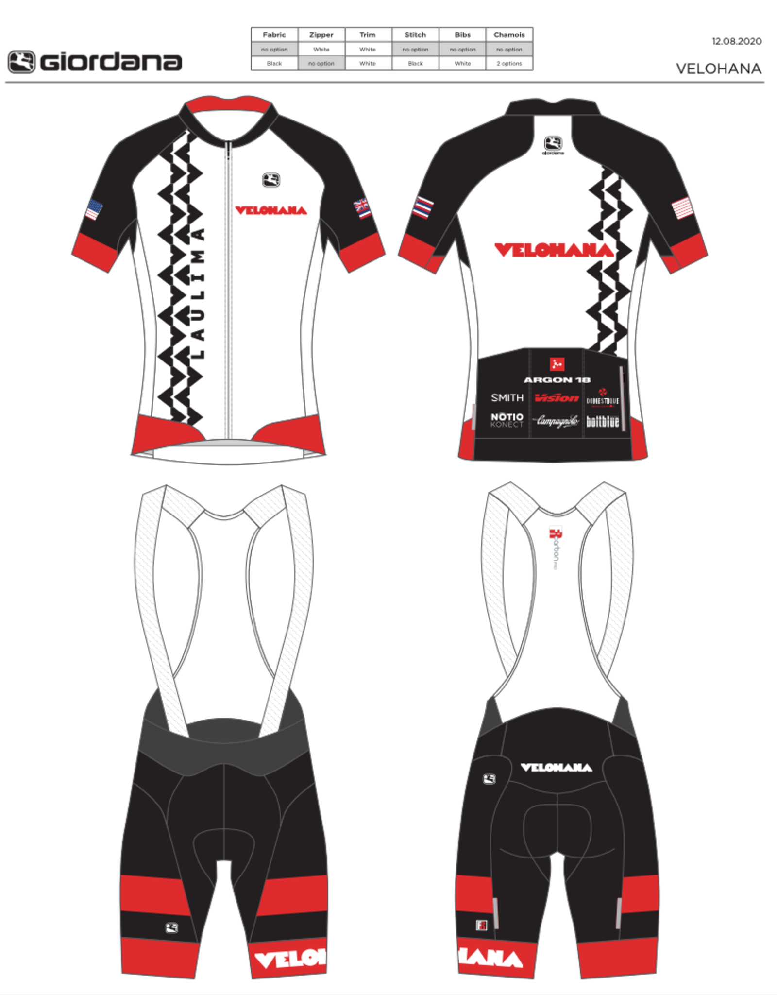 Laulima Kit Design by Velohana - Women's Bib Shorts - Velohana