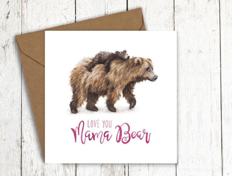 Citrus Bunn Card: Love you Mama Bear