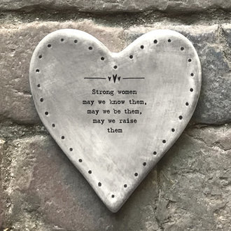 East of India Heart coaster; Strong women, may we know them East of India Heart coaster; Strong women, may we know them