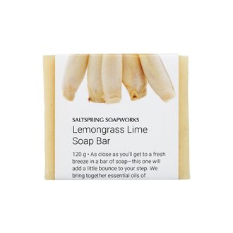Saltspring Soapworks Lemongrass Lime Soap Bar 120g