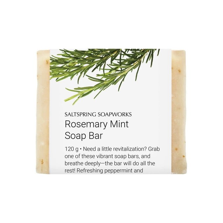 Saltspring Soapworks Rosemary Mint Soap Bar 120g