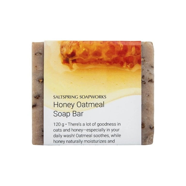 Saltspring Soapworks Honey Oatmeal Soap Bar 120g