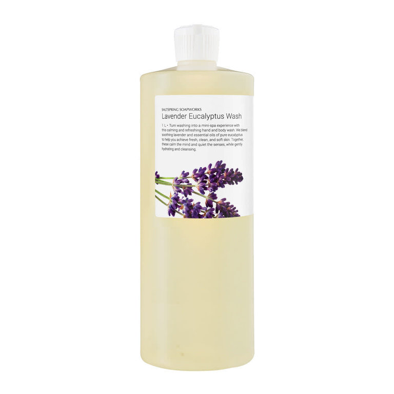 Saltspring Soapworks Lavender Eucalyptus hand & body wash 1 Litre