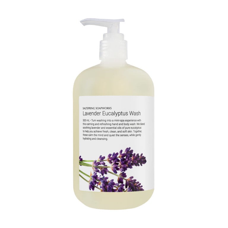 Saltspring Soapworks Lavender Eucalyptus hand & body wash 500ml