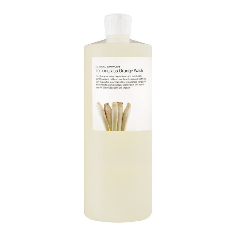 Saltspring Soapworks Lemongrass Orange hand & body wash  1 Litre