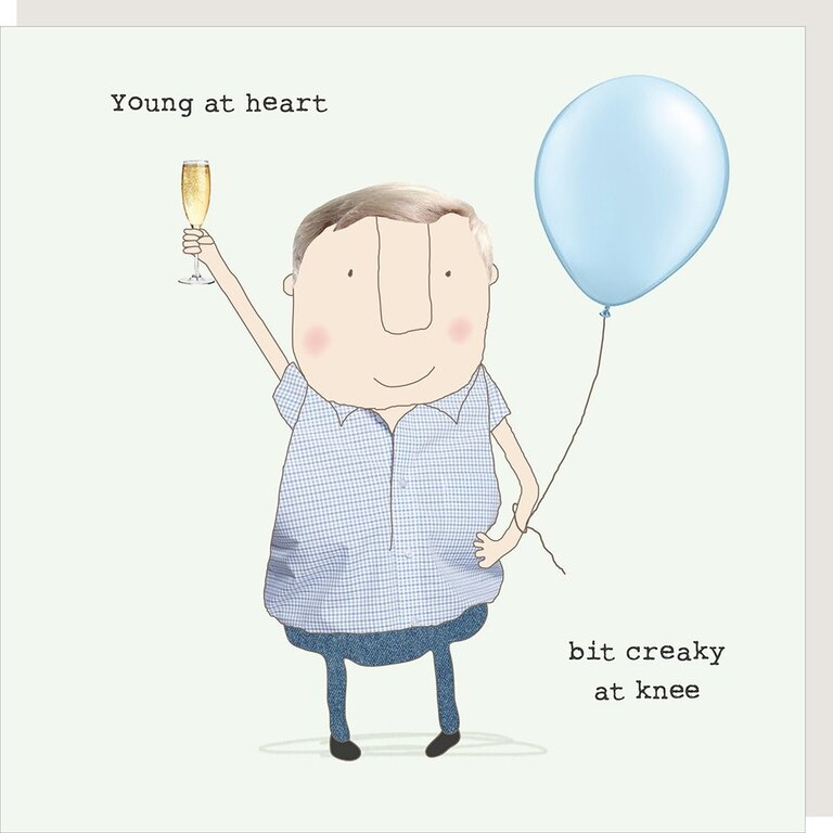 Rosie made a thing Card ~ Young at heart bit creaky at knee