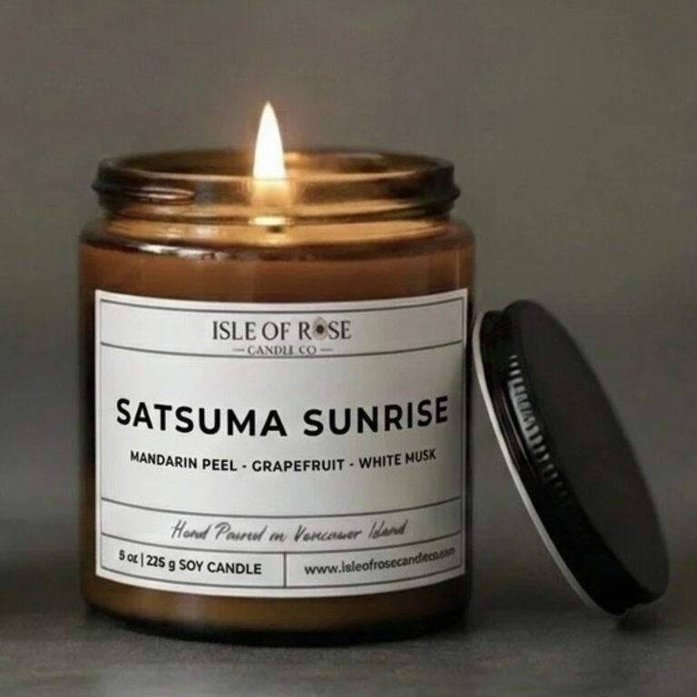 Isle of Rose Candle Co. Satsuma Sunrise 8oz Soy Candle