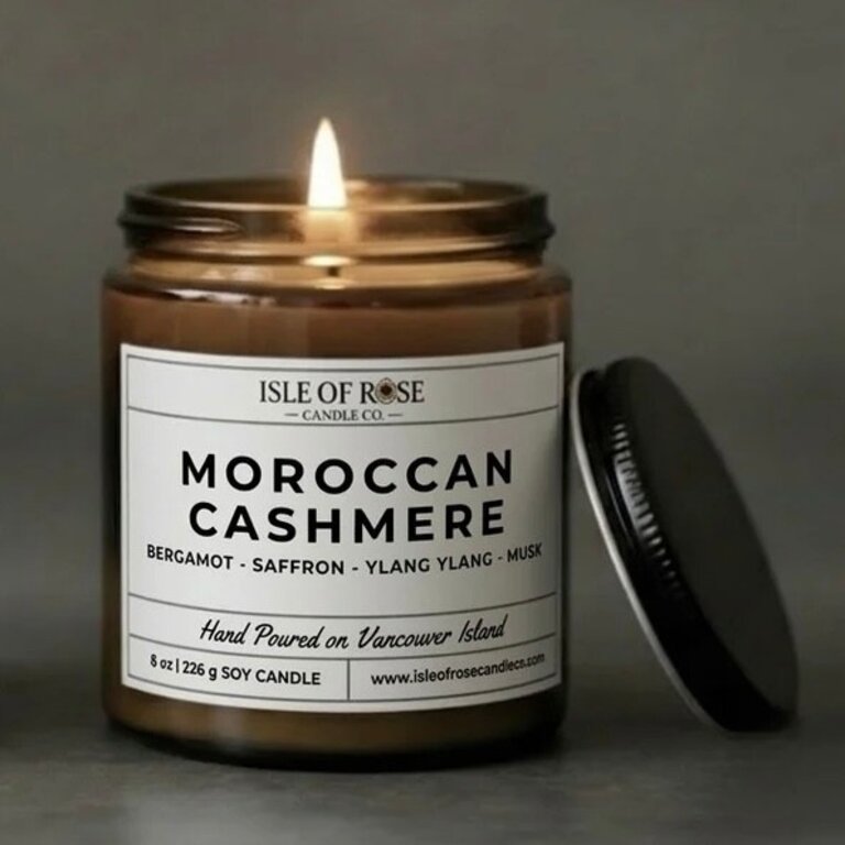 Isle of Rose Candle Co. Moroccan Cashmere 8oz soy candle