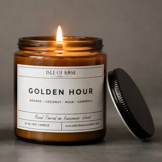 Isle of Rose Candle Co. Golden Hour 8oz Soy candle