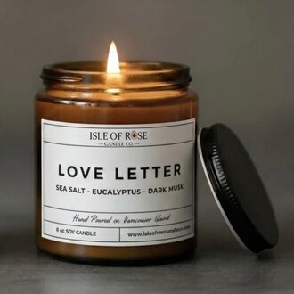 Isle of Rose Candle Co. Love Letter 8oz Soy candle