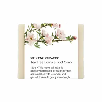 Saltspring Soapworks Tea Tree Pumice Foot soap bar 110g
