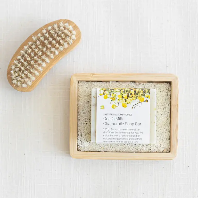 Saltspring Soapworks Goat's Milk Chamomile Soap Bar, 120g