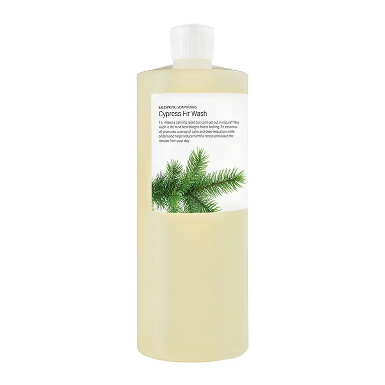 Saltspring Soapworks Cypress Fir hand & body wash 1 Litre (refill)