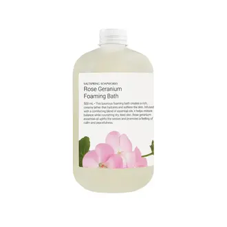 Saltspring Soapworks Rose Geranium Foaming bath 500ml