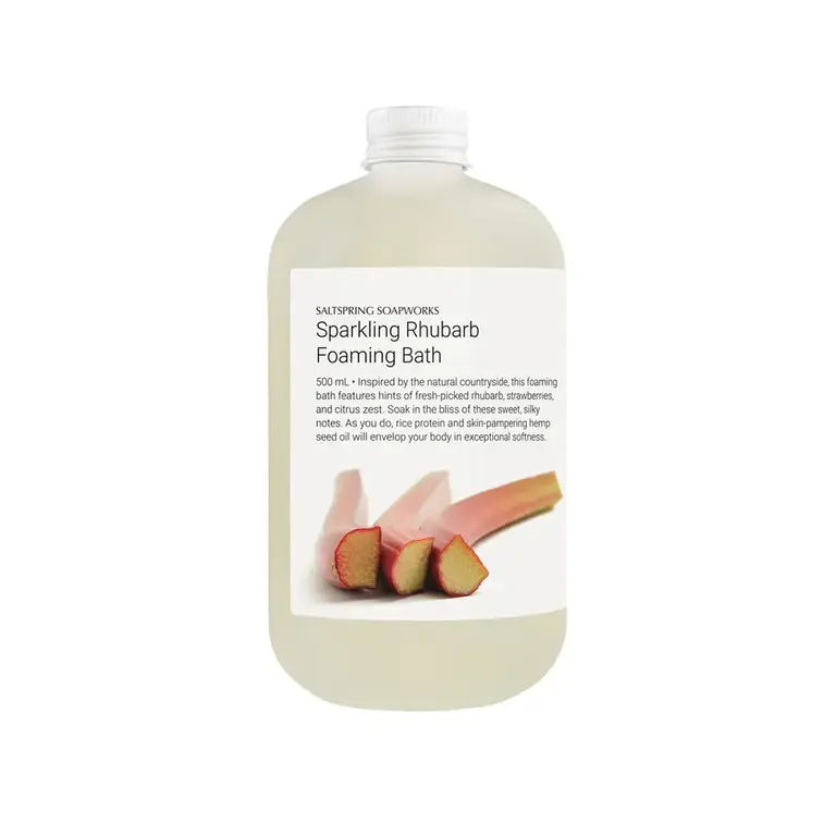 Saltspring Soapworks Sparkling Rhubarb Bubble Bath 500ml