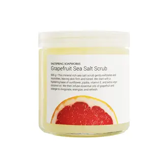 Saltspring Soapworks Grapefruit salt scrub by Saltspring Soapworks