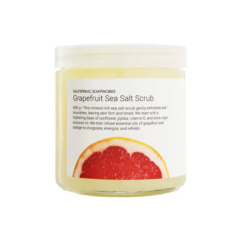 Saltspring Soapworks Grapefruit salt scrub by Saltspring Soapworks