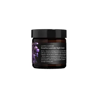 Saltspring Soapworks Rosehip Lavender Night Cream, 60ml