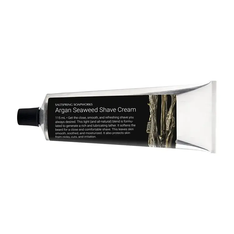 Saltspring Soapworks Argan Seaweed Shave cream, 115ml