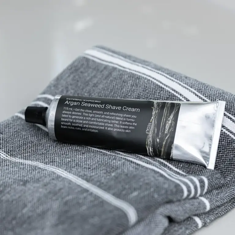 Saltspring Soapworks Argan Seaweed Shave cream, 115ml