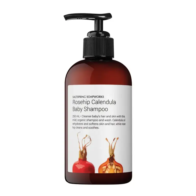 Saltspring Soapworks Rosehip Calendula baby shampoo 250ml