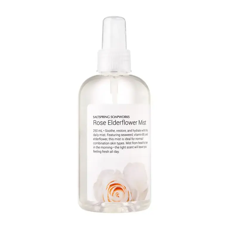 Saltspring Soapworks Rose Elderflower Mist 250ml