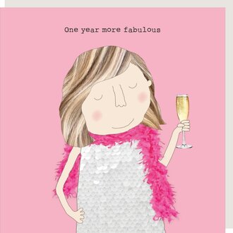 Rosie made a thing Card; One year more fabulous